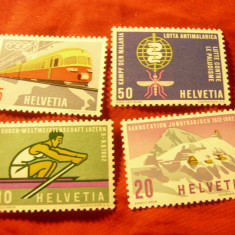 Serie Elvetia 1962 -Evenimente , 4 valori