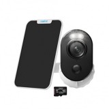 Cumpara ieftin Pachet camera de supraveghere cu Panou Solar si Card MicroSD 64 GB, Reolink Argus 3 PRO WIFI, rezolutie 2K