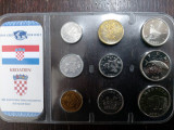 Seria completata monede - Croatia , 9 monede, Europa