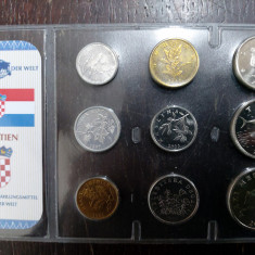 Seria completata monede - Croatia , 9 monede