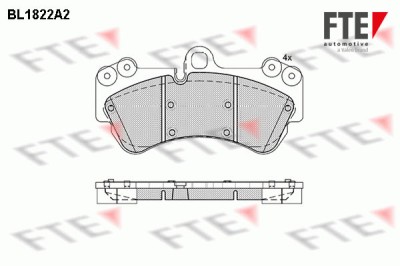 FTE 9010400 set placute frana,frana disc foto