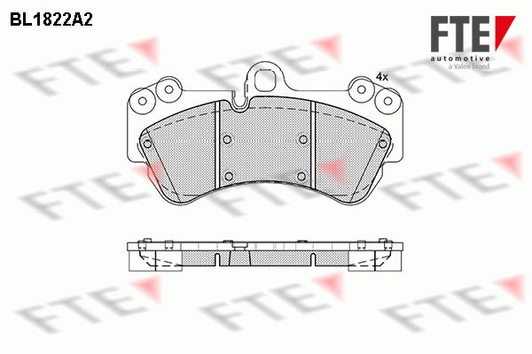 FTE 9010400 set placute frana,frana disc
