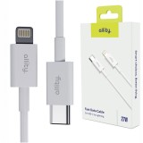 Cablu de date si incarcare Allity AUC-03 USB-C to Lightning 27W 1m Negru