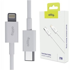Cablu de date si incarcare Allity AUC-03 USB-C to Lightning 27W 1m Negru