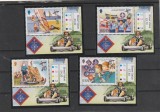 Jersey 2007 - Europa CEPT, Cercetasi, serie 4 valori, dantelate, tabs, colt de coala MNH, Mi.1267-1270