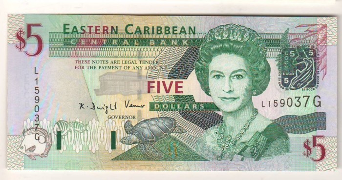 SV * Eastern Caraibean bancnota UNC