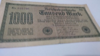 1000 MARK 1922 foto