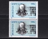 RO 2002 LP 1578 &quot; Oameni de seama -Emanuil Gojdu&quot; , pereche V , MNH