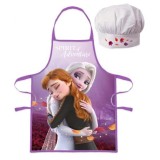 Set sort si boneta de bucatarie pentru fetite Frozen