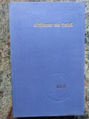 Ion Dima - Dictionar de fizica (editia 1972) foto