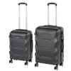 TraveLux Max V gurul&oacute;s bőr&ouml;nd szett fekete