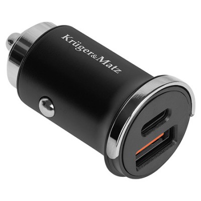 INCARCATOR AUTO USB / TYPE C QC PD 30W KRUGER&amp;amp;MATZ EuroGoods Quality foto