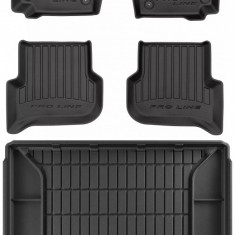 Set Covorase Auto Cauciuc Negro Seat Altea XL 2006-2015 Pro Line Tip Tavita 3D 3D407244 + Tavita Portbagaj Negro Seat Altea XL 2006-2015 TM404458