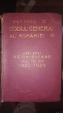 CODUL GENERAL AL ROMANIEI VOL XV-XVI 1926-1929