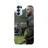 Husa compatibila cu Oppo A54 5G, Viceversa, model Ragnar Fight Vikings, Silicon, TPU, Transparent, Carcasa