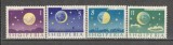 Albania.1963 Astrofizica-Cele 4 faze ale lunii dantelate SA.422