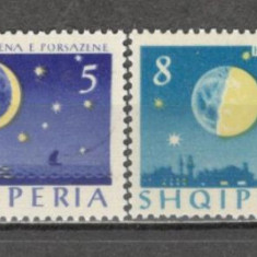 Albania.1963 Astrofizica-Cele 4 faze ale lunii dantelate SA.422