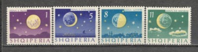 Albania.1963 Astrofizica-Cele 4 faze ale lunii dantelate SA.422 foto