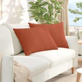 vidaXL Perne pentru canapea 2 pcs Roșu portocalie 70 x 50 cm 42013781