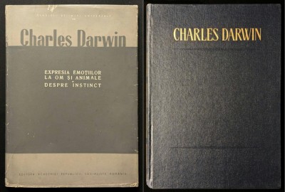 rara Charles Darwin &amp;ndash; EXPRESIA EMOTIILOR la Om si Animale. DESPRE INSTINCT. 243 pag. ilustrata. Mijloace de Expresie sentimente 1967 Editura Academiei foto