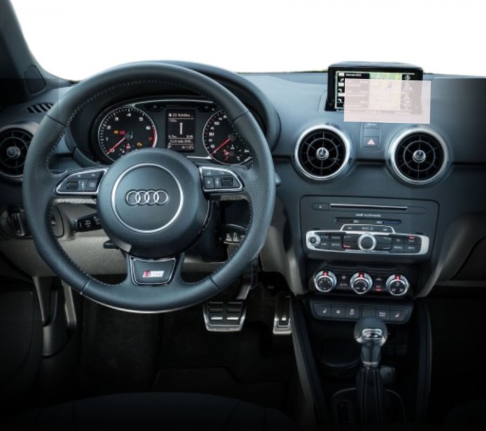 Folie Protectie Navigatie Audi A1 Sportback 2015-2018, Duragon, protectie Display Navigatie, silicon Transparent, Anti-zgarieturi, kit instalare
