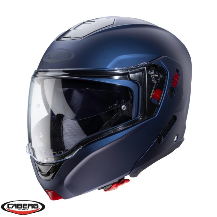 Casca modulabila pentru scuter - motocicleta (flip-up) Caberg model Horus X albastru mat Pinlock ready &ndash; lentila Pinlock inclusa XS (53/54cm)