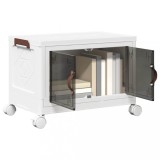 vidaXL Cutie de depozitare stivuită cu roți 28 L 48,5x29,5x33 cm