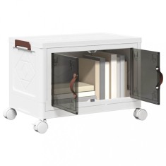 vidaXL Cutie de depozitare stivuită cu roți 28 L 48,5x29,5x33 cm