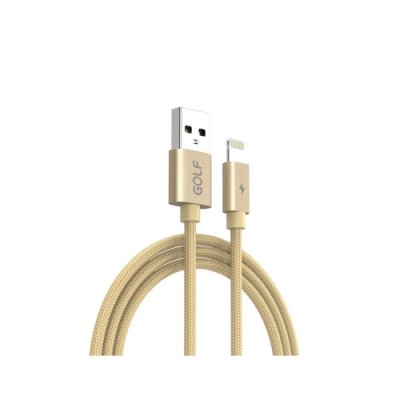 Cablu USB Lightning fast charge auriu Golf Cod: GC-76I Automotive TrustedCars foto