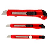 Set 3 cuttere TOP TOOLS pentru taieri precise &icirc;n casa, birou si atelier