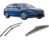 Cumpara ieftin Set 3 stergatoare SKODA SUPERB IV (NZ3) 2023-2025, pentru parbriz si luneta, Bosch Twin-Aerotwin