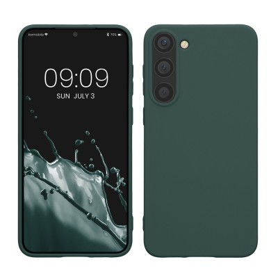 Husa kwmobile pentru Samsung Galaxy S23 Plus, Silicon, Verde, 60283.171 foto