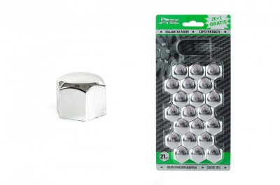 Set capace prezoane 21 mm, culoare Crom AVX-AMG21308 foto