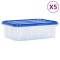 Recipiente depozitare alimente cu capace, 5 buc., PP