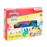 Set 6 vopsele pentru degete, Starpak, 40 ml, 4 x 21 x 15 cm, Multicolor