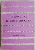 O suta de ani de sonet romanesc - Gheorghe Tomozei - Carte de poezie