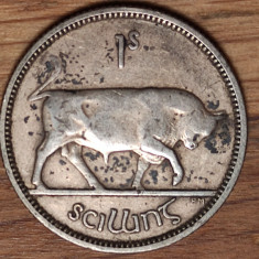 Irlanda - moneda de colectie foarte rara - 1 shilling / scilling 1933 argint