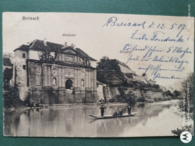 Superba carte postala , interesanta ANUL 1907 foto