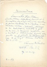 A3261N Document scris și semnat olograf de Ștefan Popescu (Sabin Vasia), 1969
