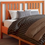 Gossi tablie de pat, maro ceruit, 140 cm, lemn masiv de pin