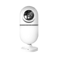 Video Baby Monitor Little Wall Light Q100, Alb, Rotire 360&deg;, Monitorizare in aplicatie, Comunicare bidirectionala, Lampa de veghe, Vedere nocturna