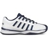 Pantofi sport barbati K-Swiss HYPERMATCH HB alb/albastru, marime 41.5 (26 cm), tenis, zgura, sintetic &amp; textil