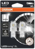 Cumpara ieftin Set 2 becuri auto led Osram W16W 6000K alb rece 2.1W 4 ani garantie
