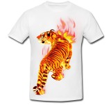 Cumpara ieftin Tricou &quot; Tiger fire flame &quot;