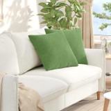 vidaXL Perne pentru canapea 2 pcs Verde deschis 50 x 50 cm 42013974