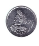 Moneda Guatemala 25 centavos 2012, cu luciu, America Centrala si de Sud, Fier