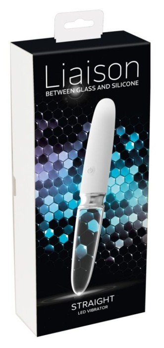 Vibrator drept cu 10 moduri de vibrație Straight LED Vibrator (17.7 cm)