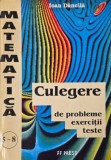 Culegere de probleme, exercitii si teste de matematica pentru clasele V-VIII - Ioan Dancila (coperta putin uzata)