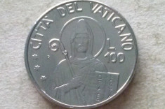 MONEDA 100 LIRE 1990-VATICAN foto