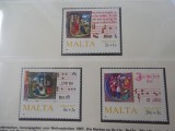 Malta-Craciun -serie completa-nestampilate MNH, Nestampilat